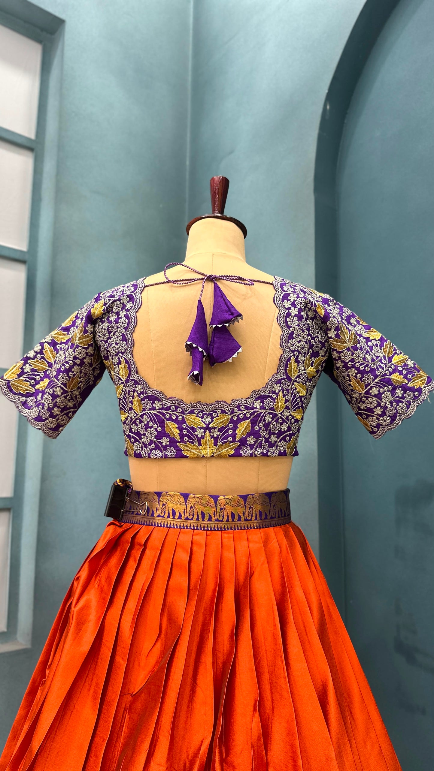 Embroidery fully stitched lehenga