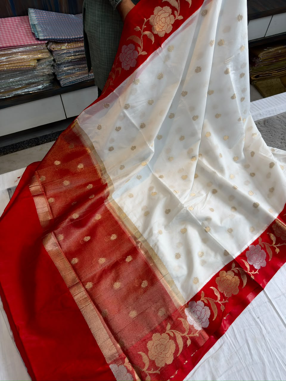Banaras dupion saree