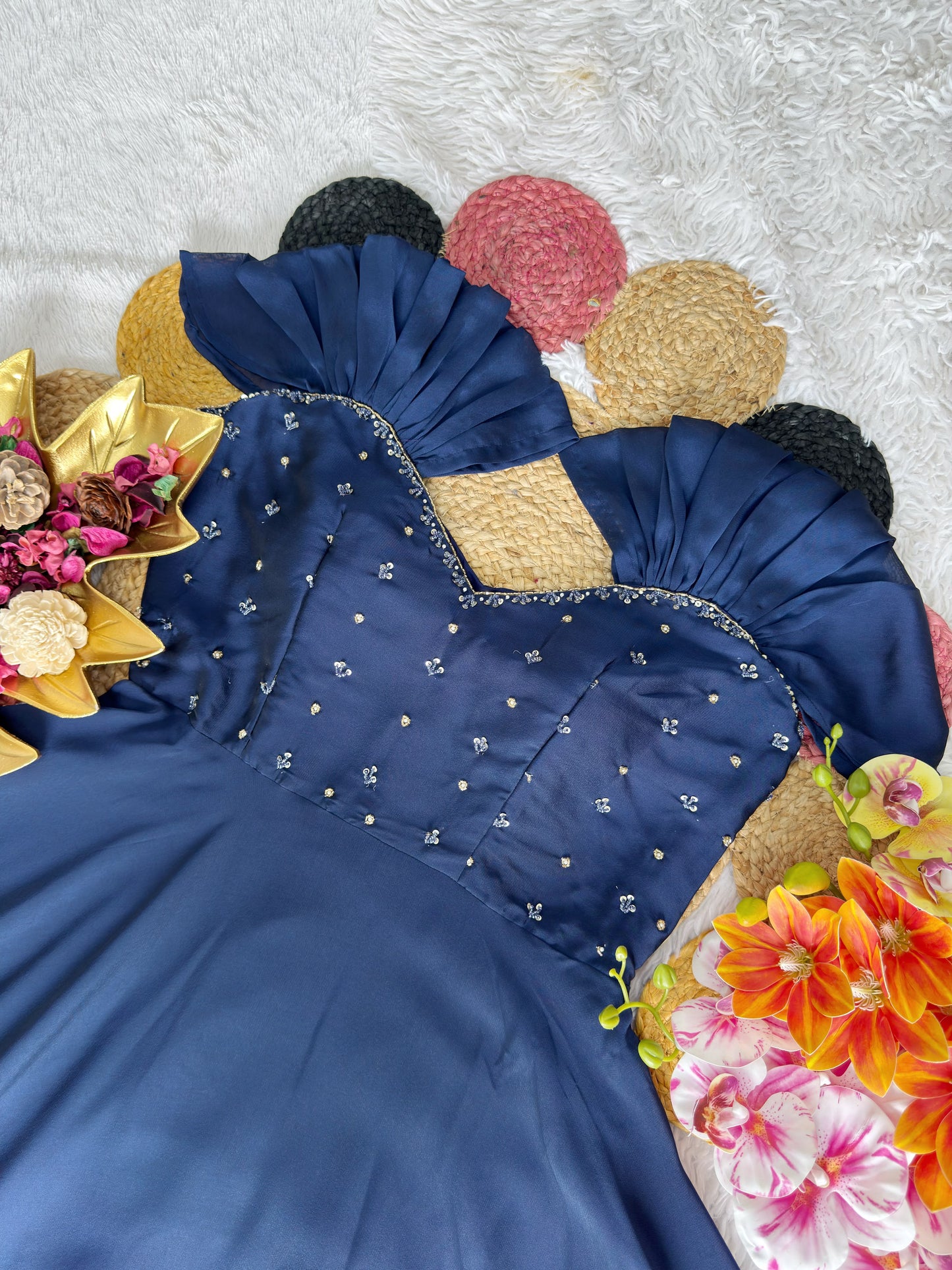 Maggam work gown