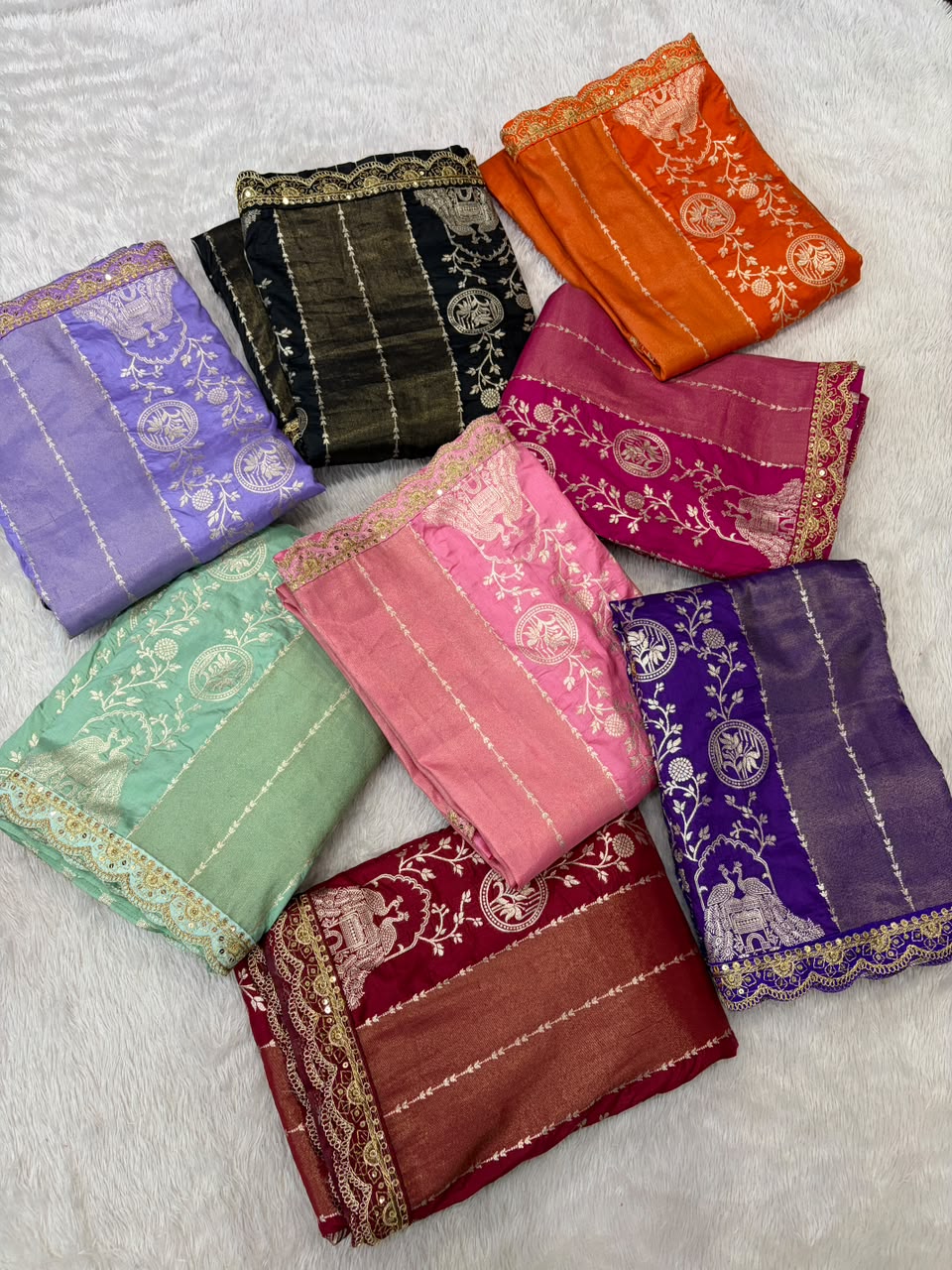 Traditional paithani silk saree