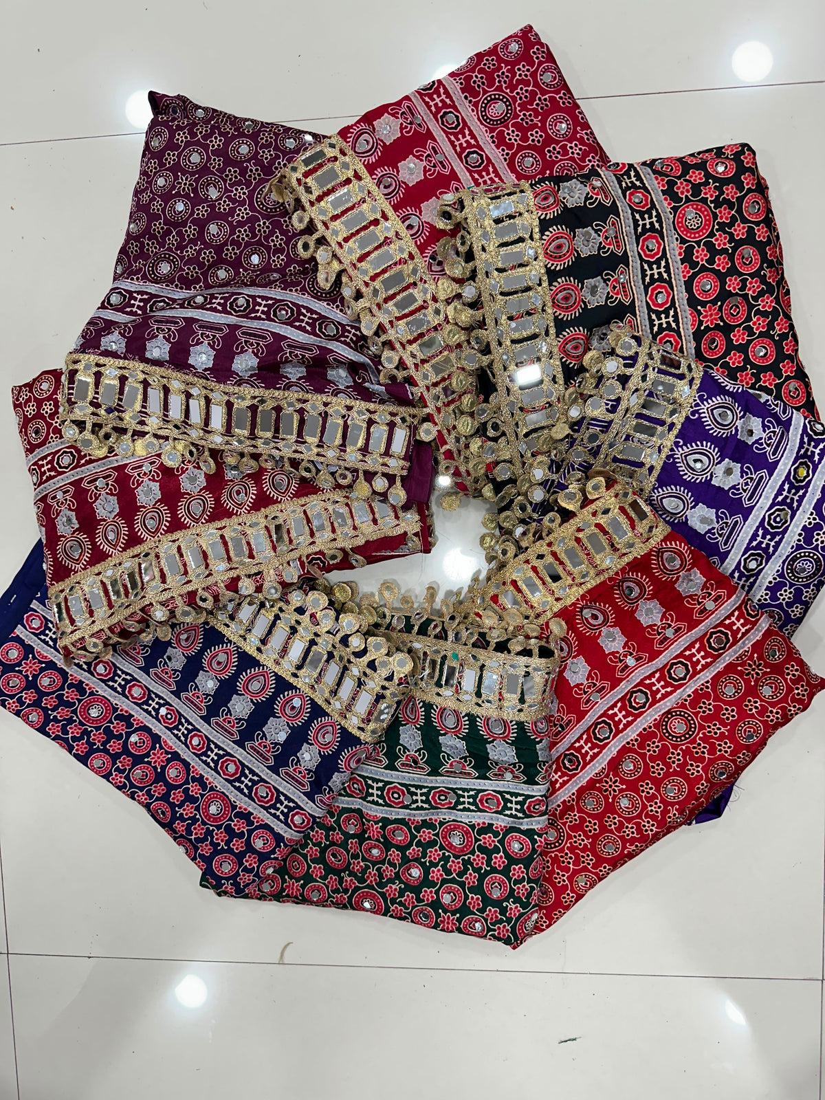 Pure Ajrakh satin viscose saree
