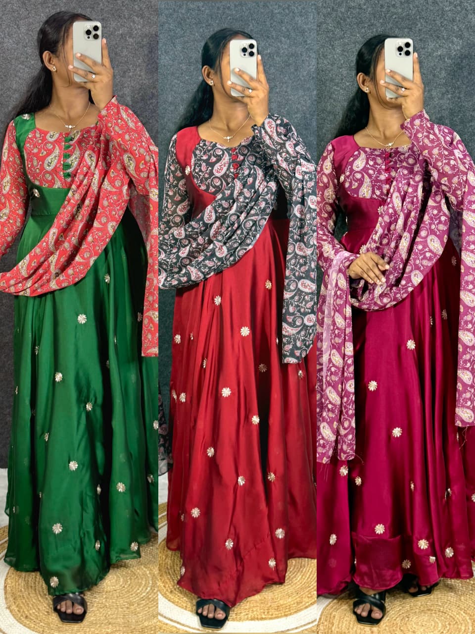 Embroidery anarkali