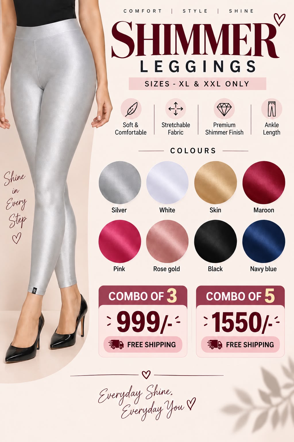 Shimmer leggings (XL,XXL)