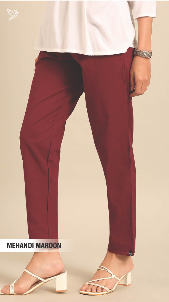 Cotton Straight Cut Pants