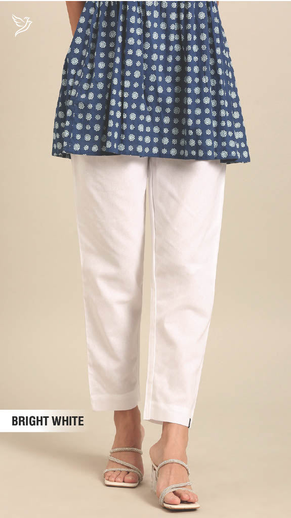 Cotton Straight Cut Pants