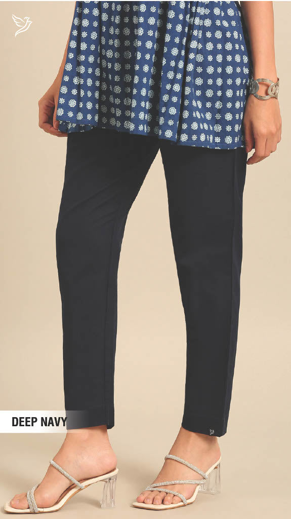 Cotton Straight Cut Pants