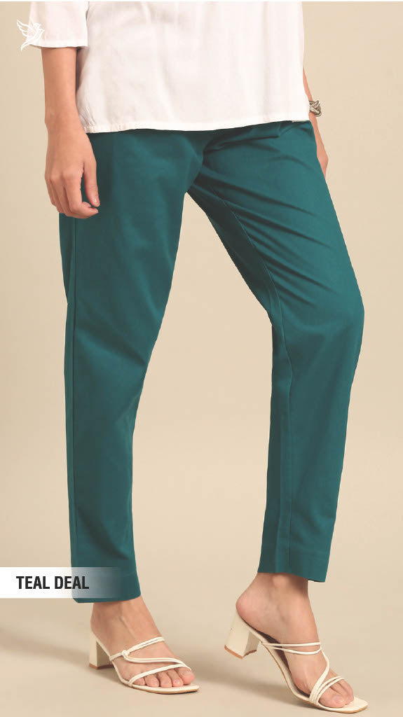 Cotton Straight Cut Pants
