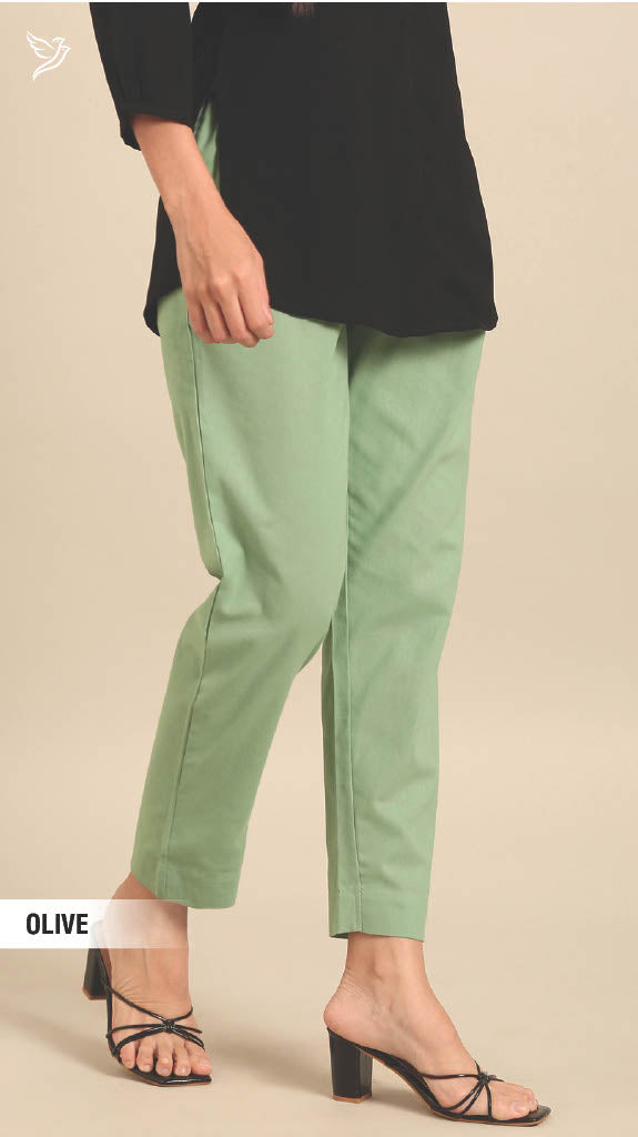 Cotton Straight Cut Pants