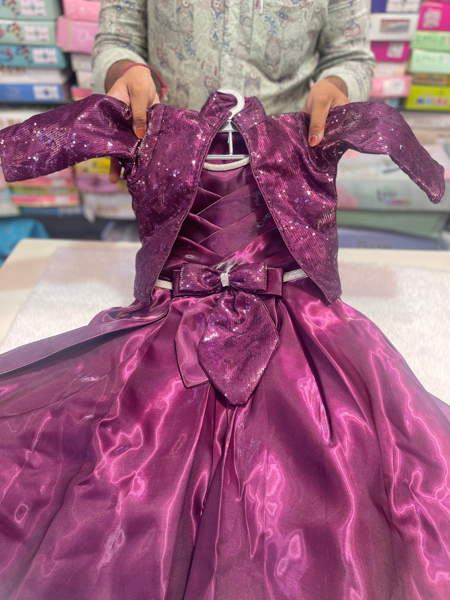 Girls partywear long frocks