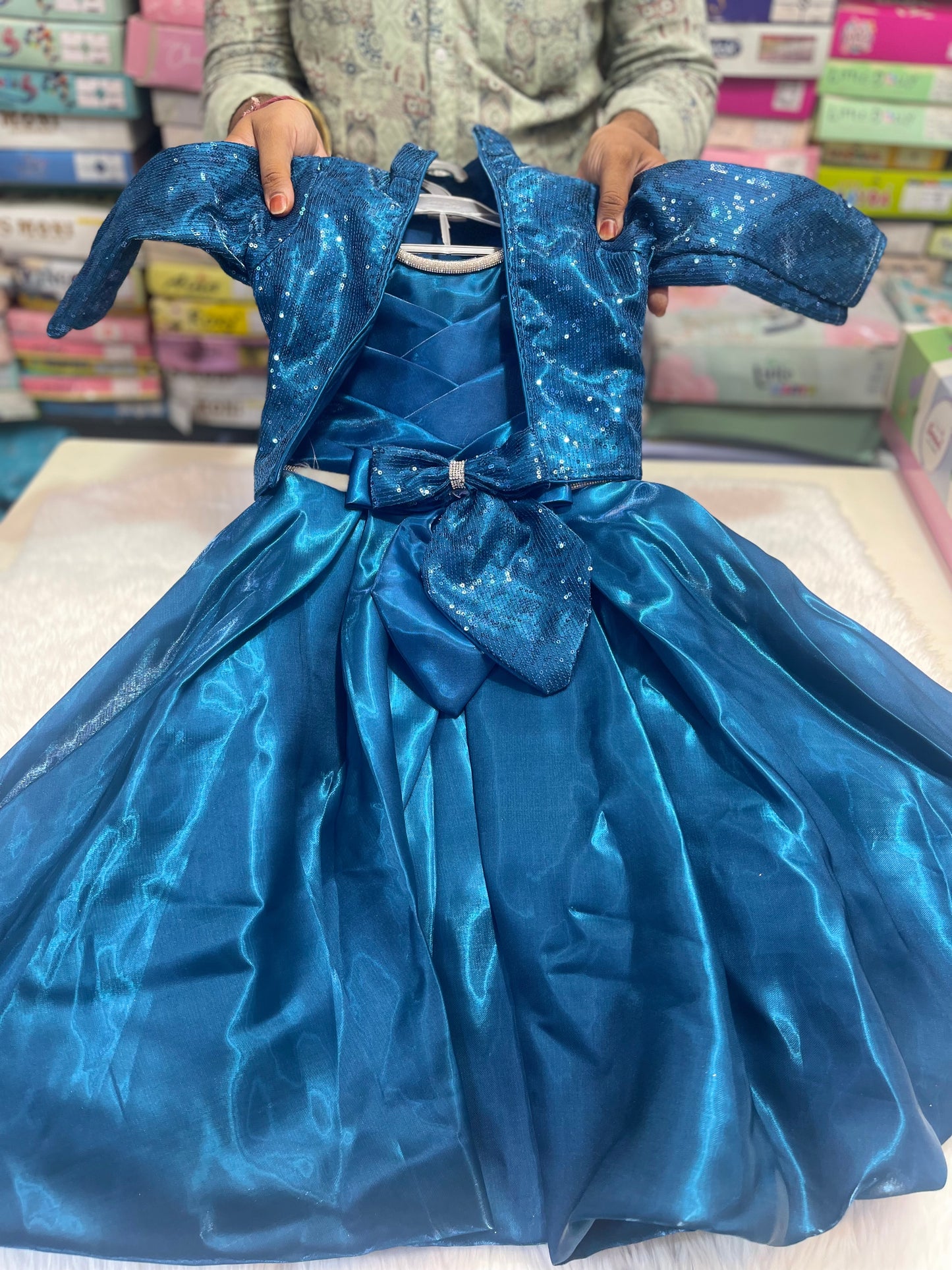 Girls partywear long frocks