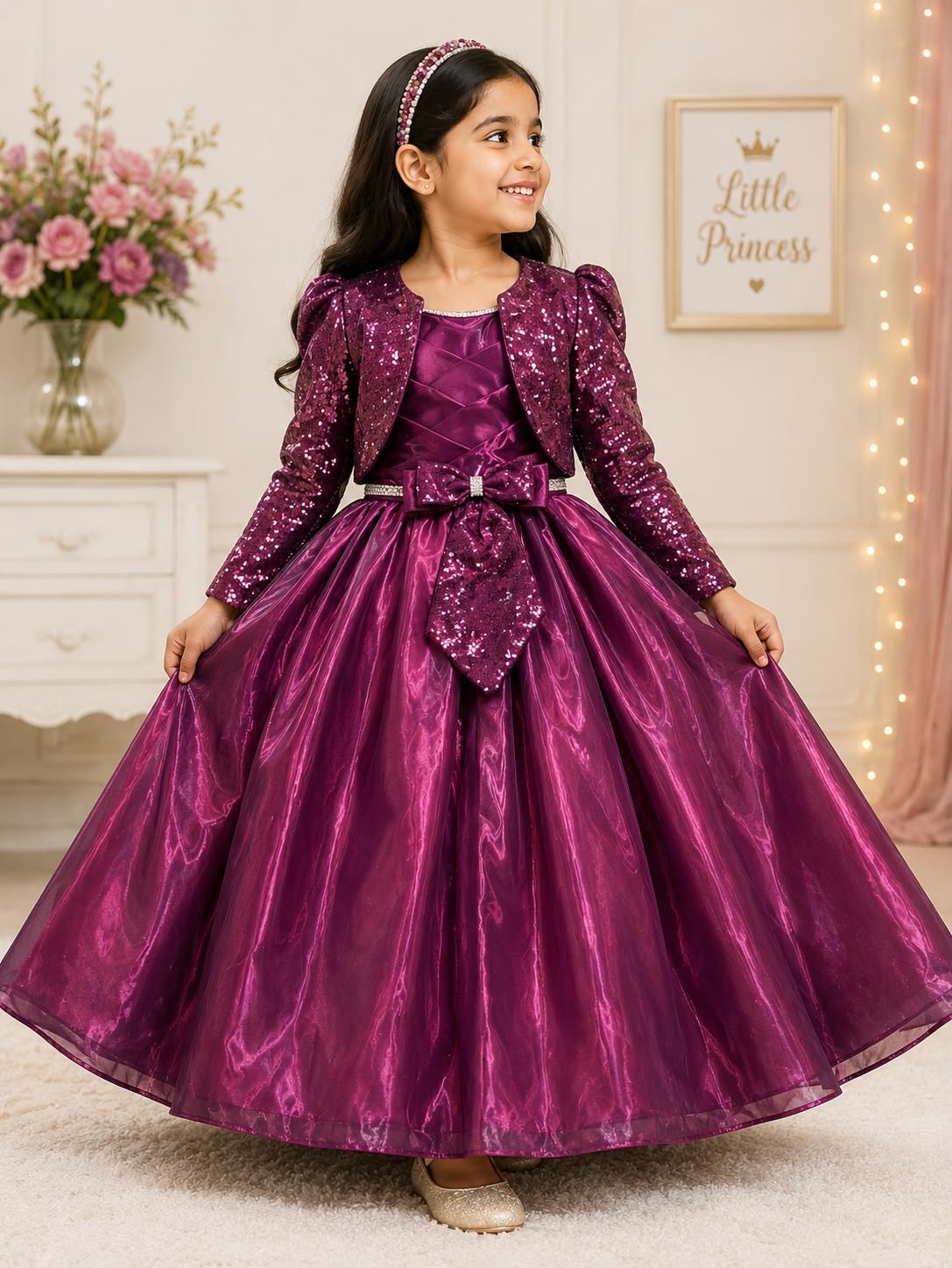 Girls partywear long frocks