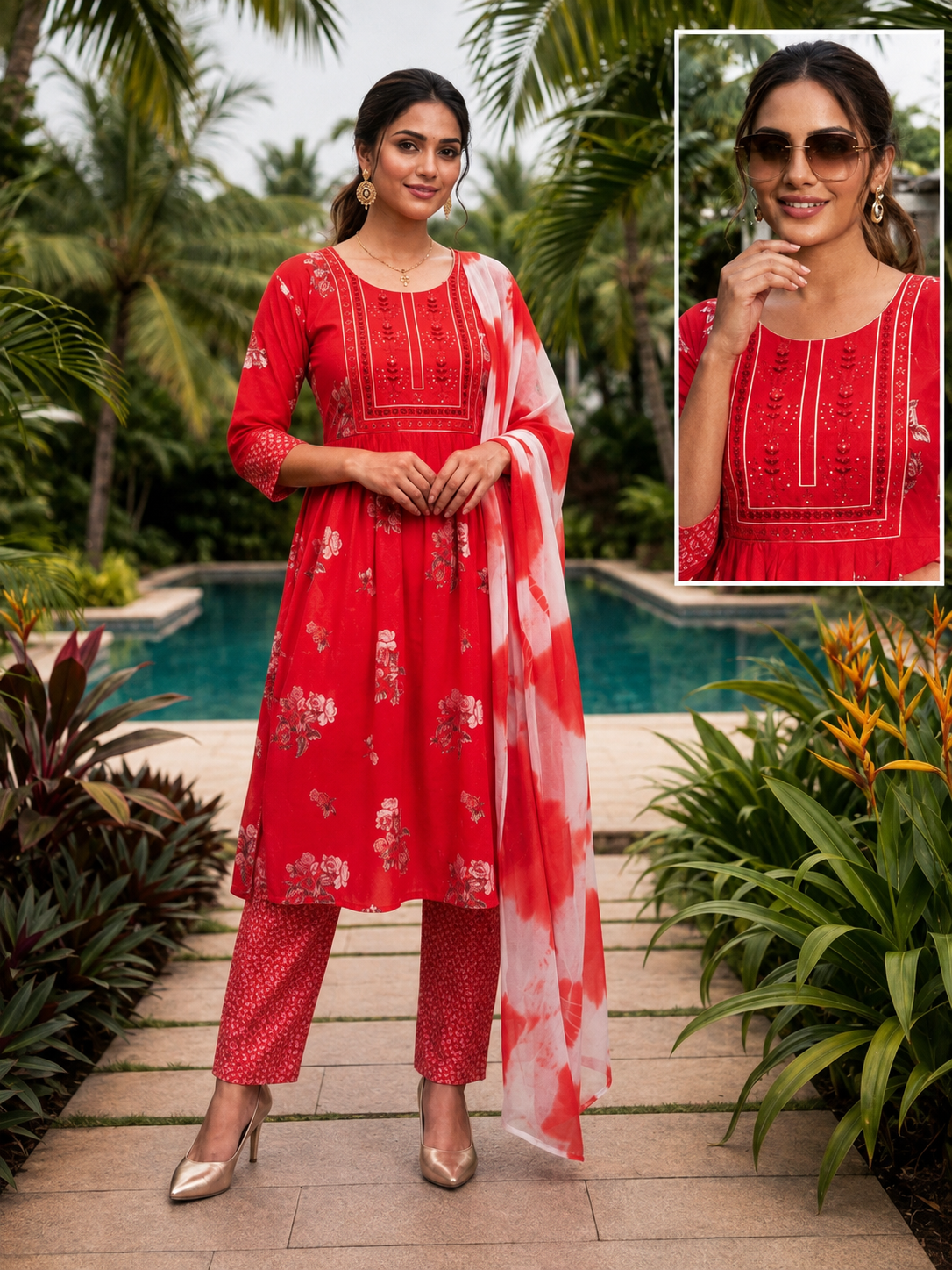 Umbrella cut 3-piece sets