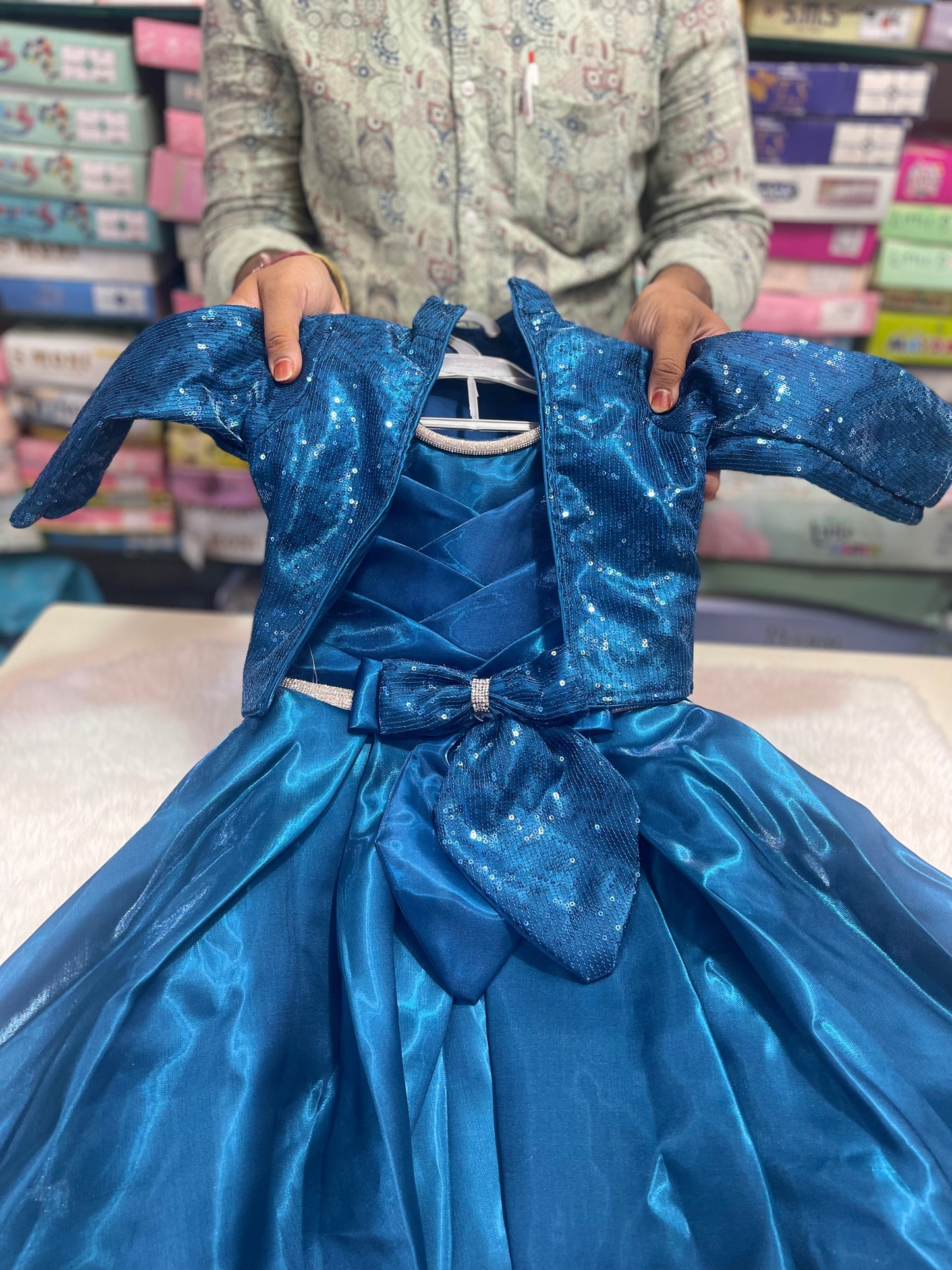 Girls partywear long frocks