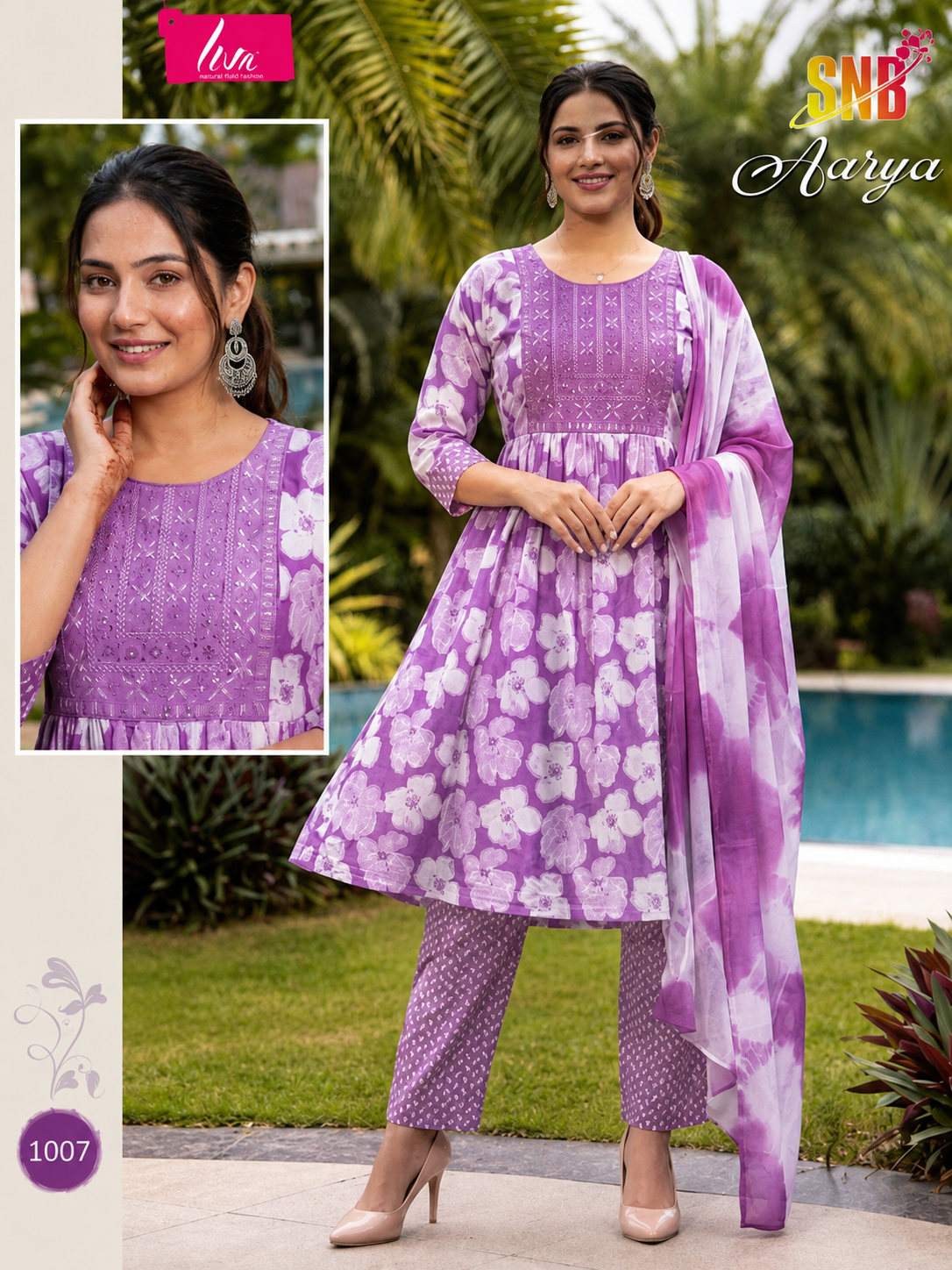 Umbrella cut 3-piece sets
