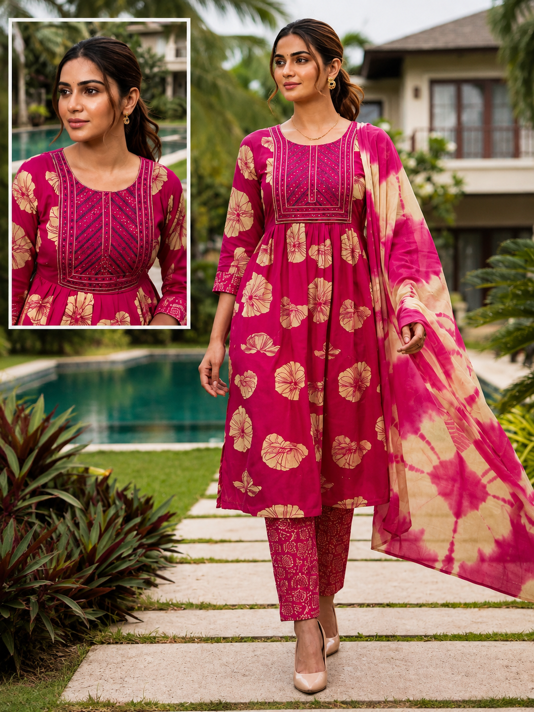 Umbrella cut 3-piece sets