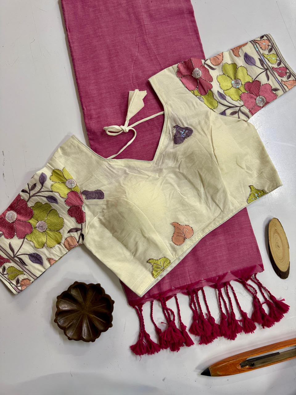 Handloom Khadi  COTTON Saree