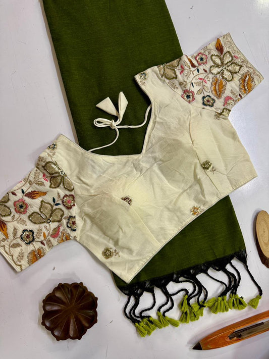 Handloom Khadi  COTTON Saree