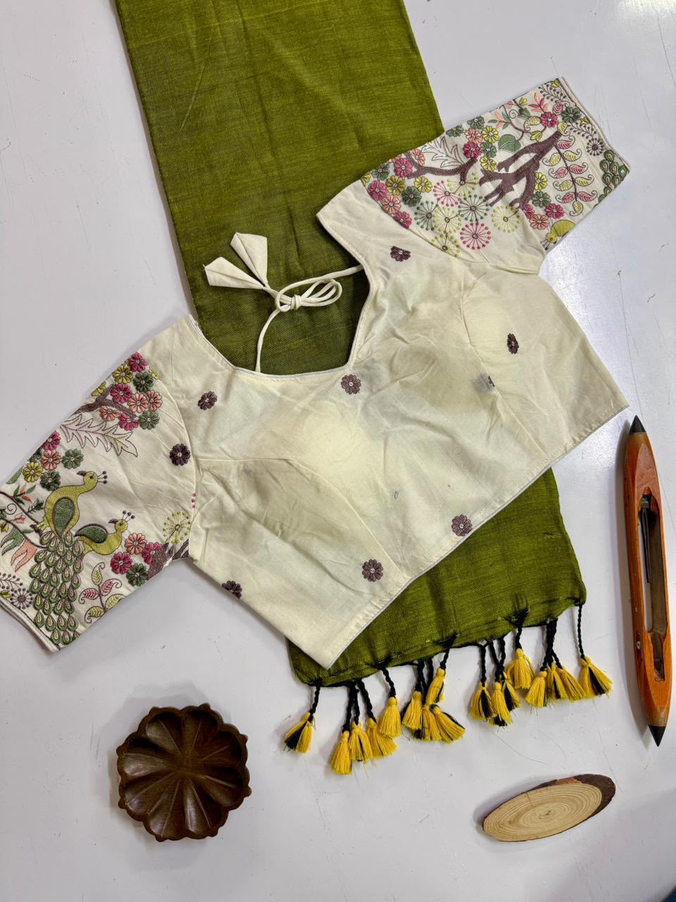 Handloom Khadi  COTTON Saree