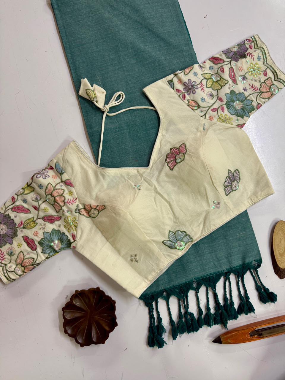 Handloom Khadi  COTTON Saree