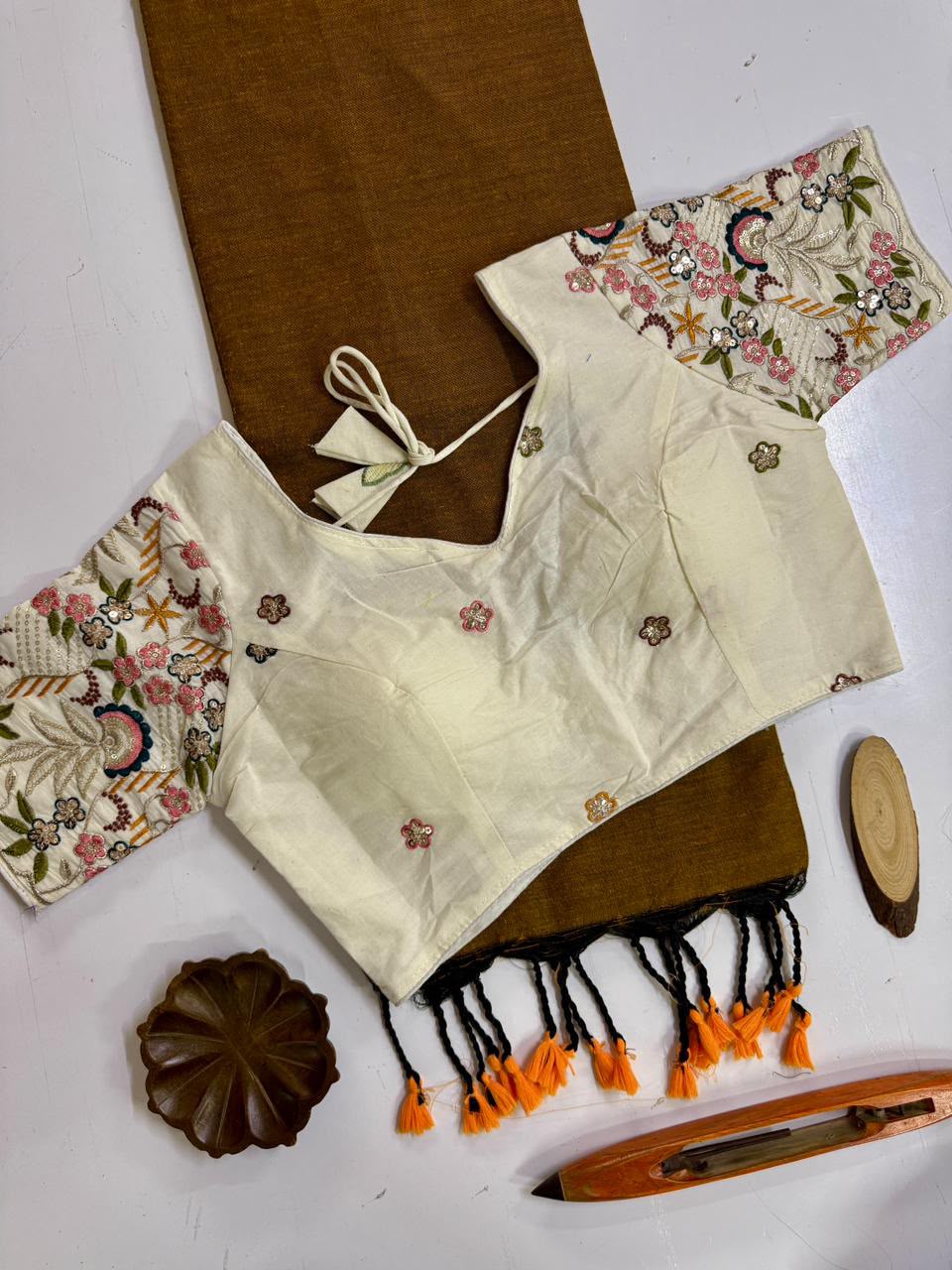 Handloom Khadi  COTTON Saree