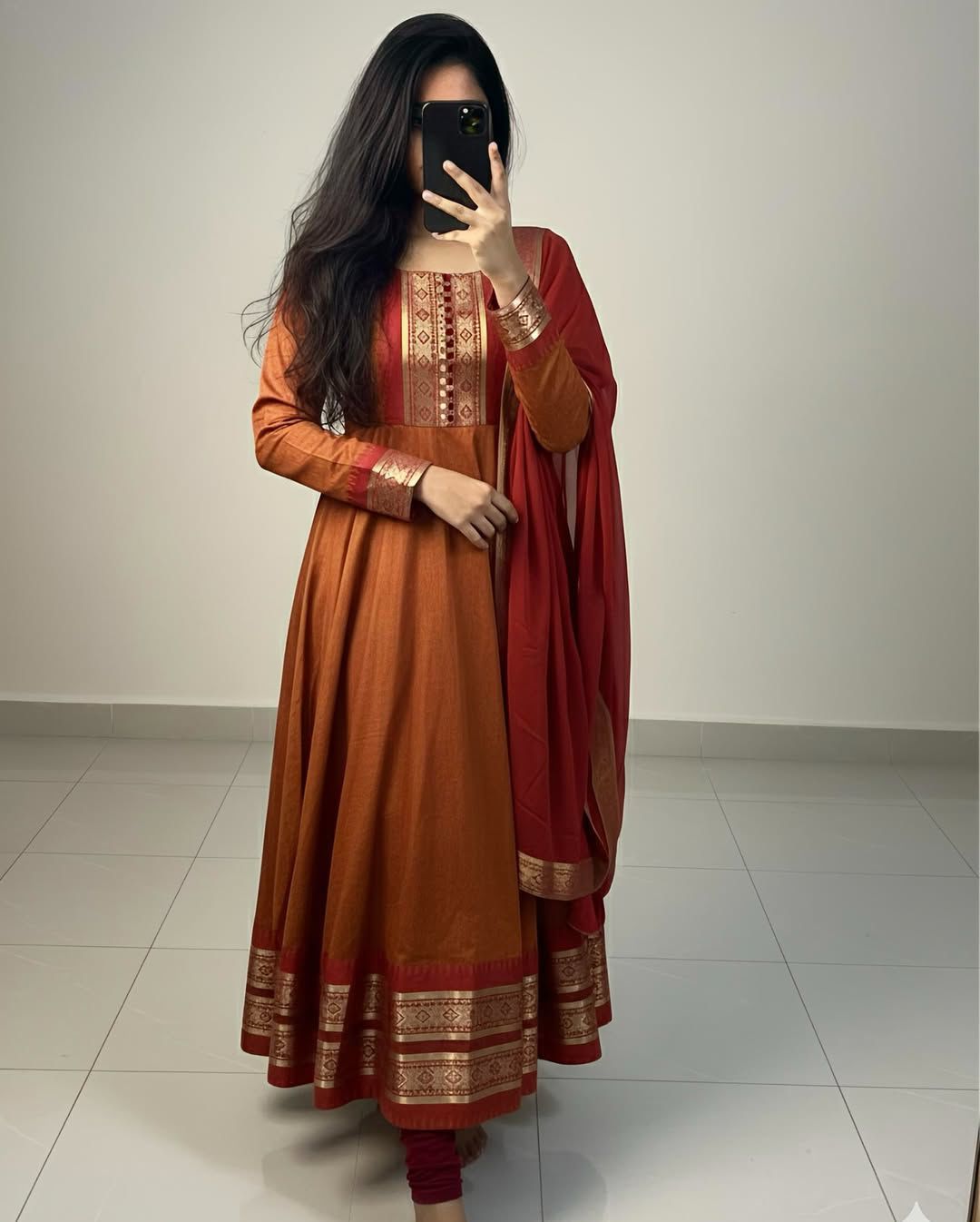 Pure silk cotton Kurti  set