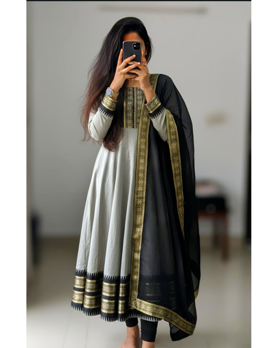 Pure silk cotton Kurti  set