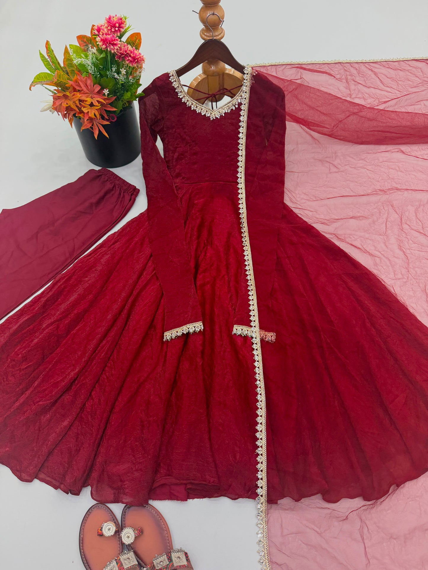 Anarkali with duppatta