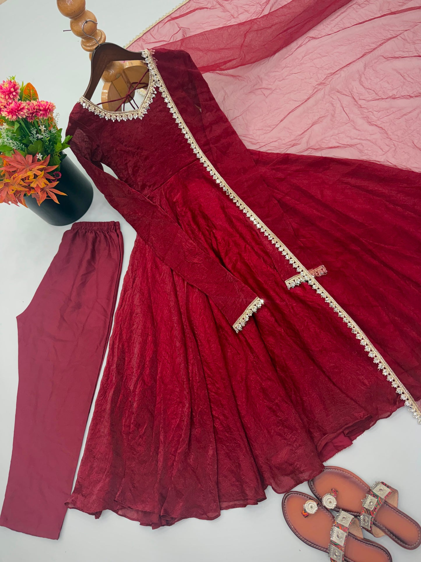 Anarkali with duppatta