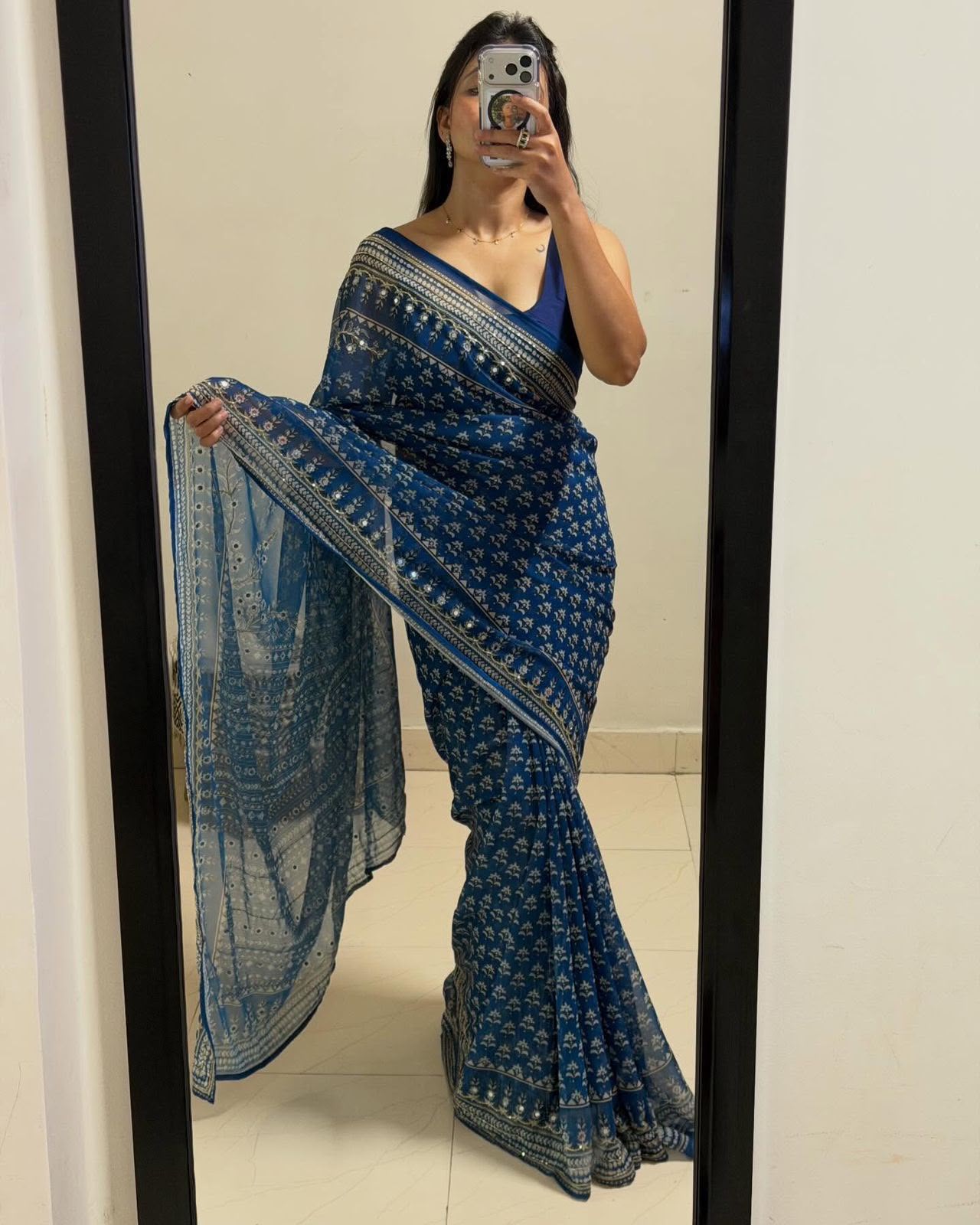 Designer partywear sarees