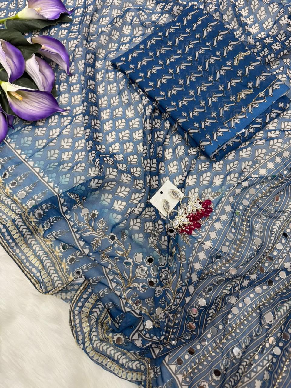 Designer partywear sarees