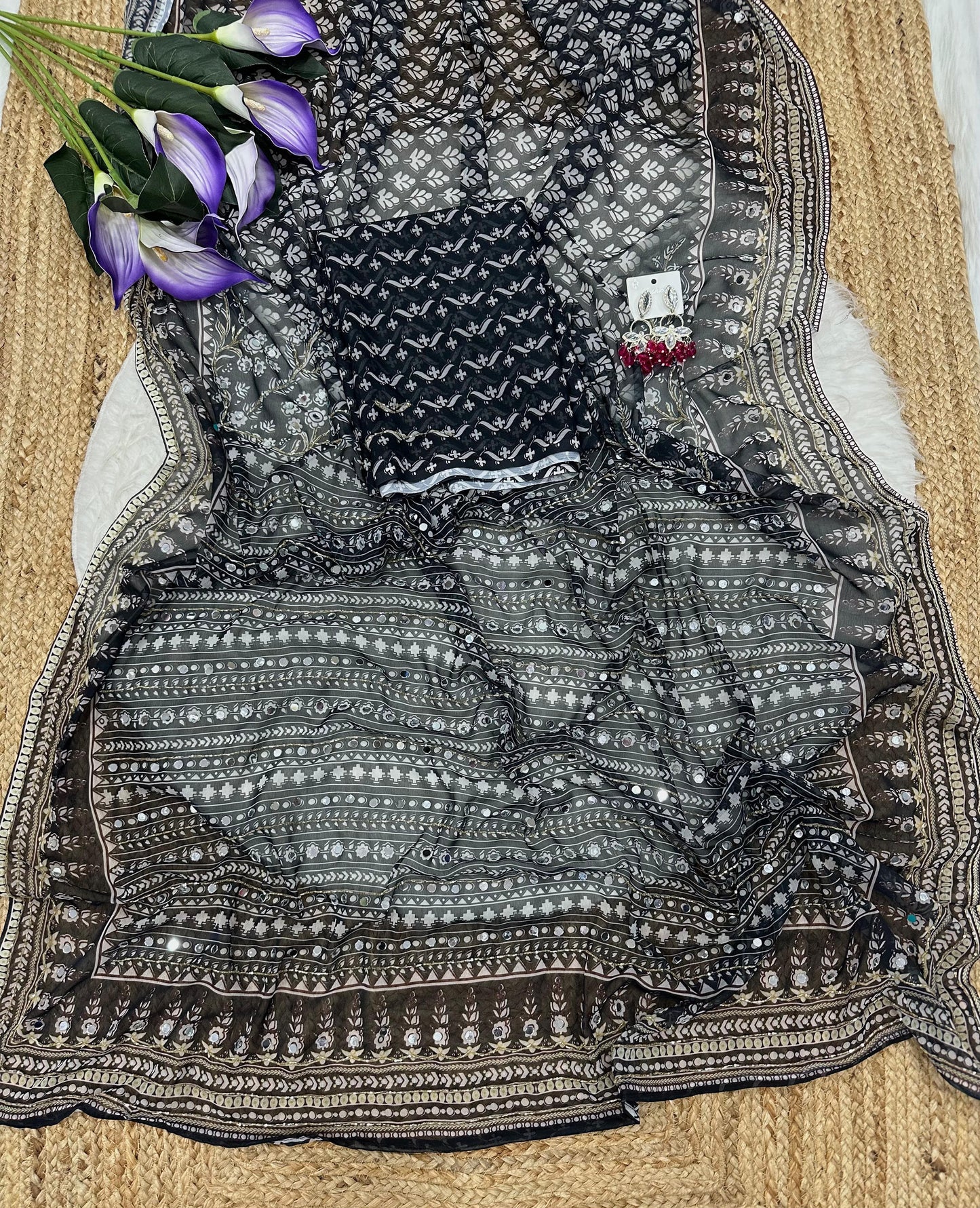 Designer partywear sarees