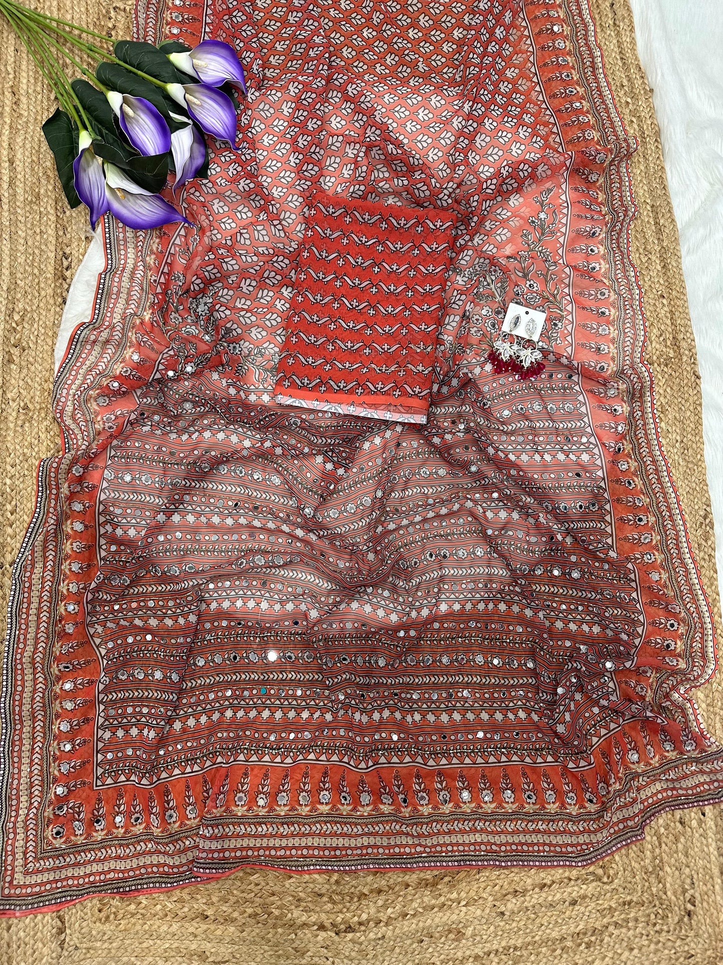 Designer partywear sarees