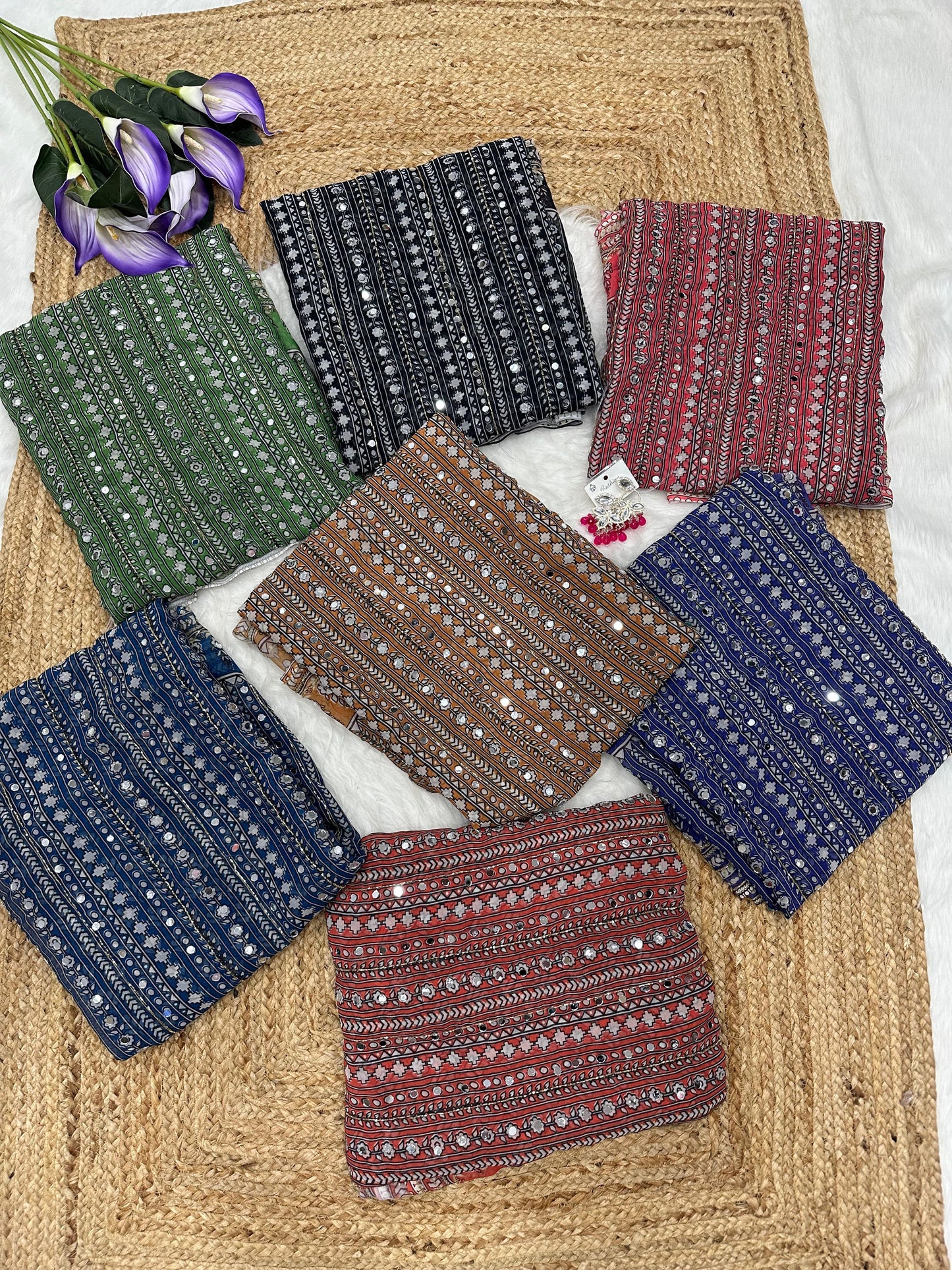 Designer partywear sarees