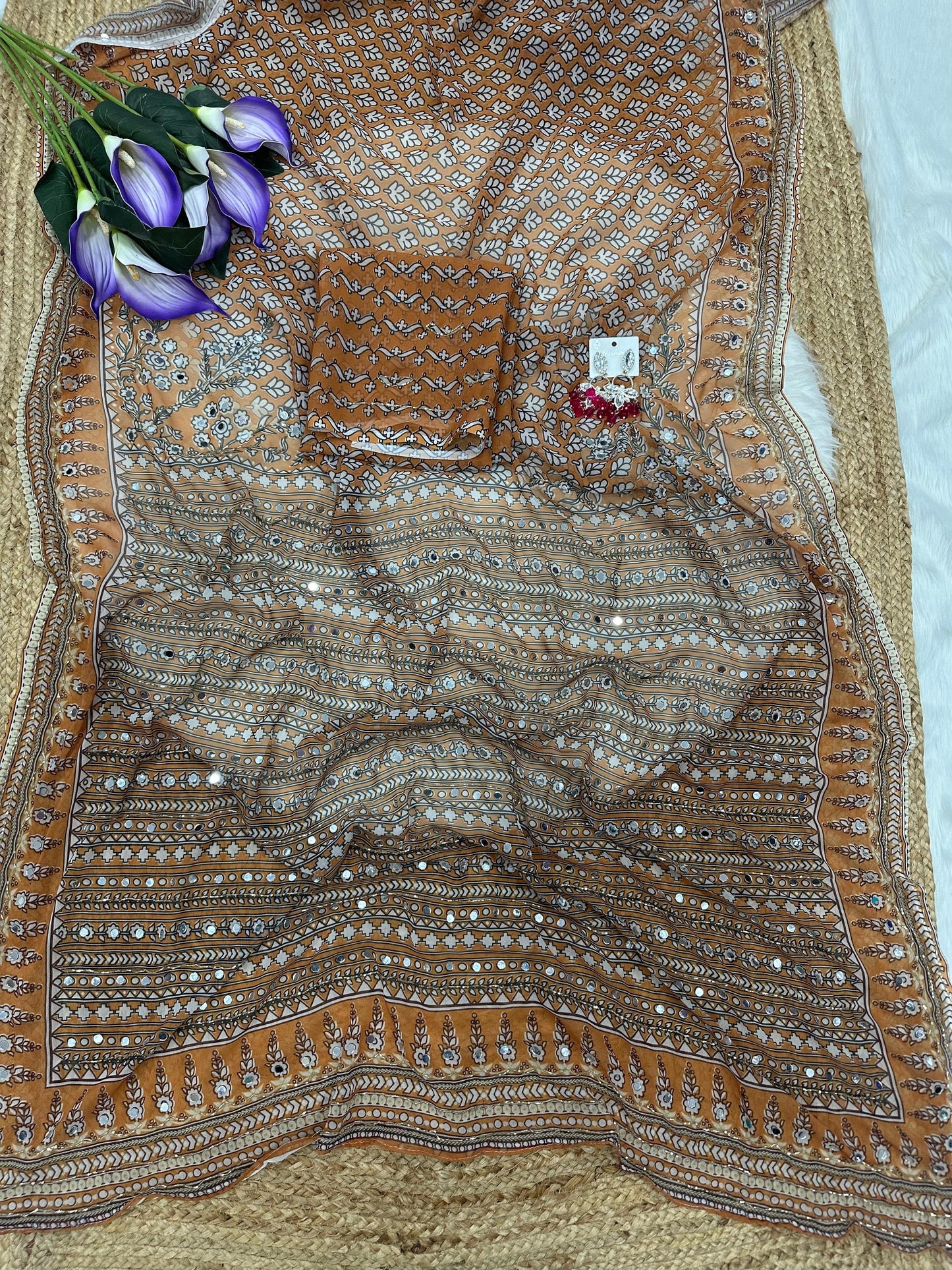 Designer partywear sarees