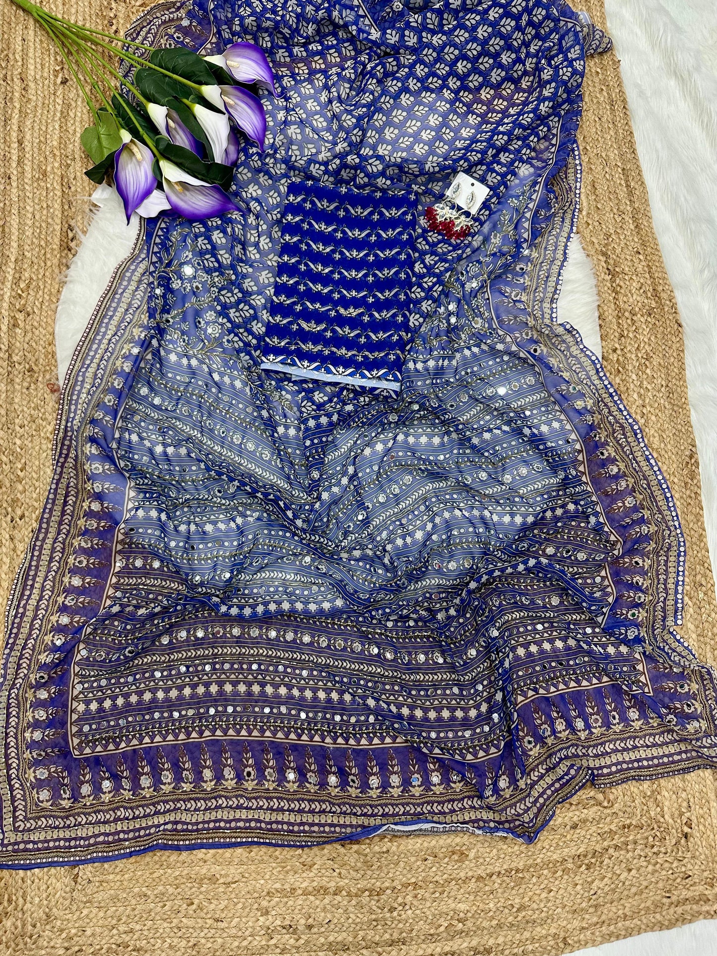 Designer partywear sarees