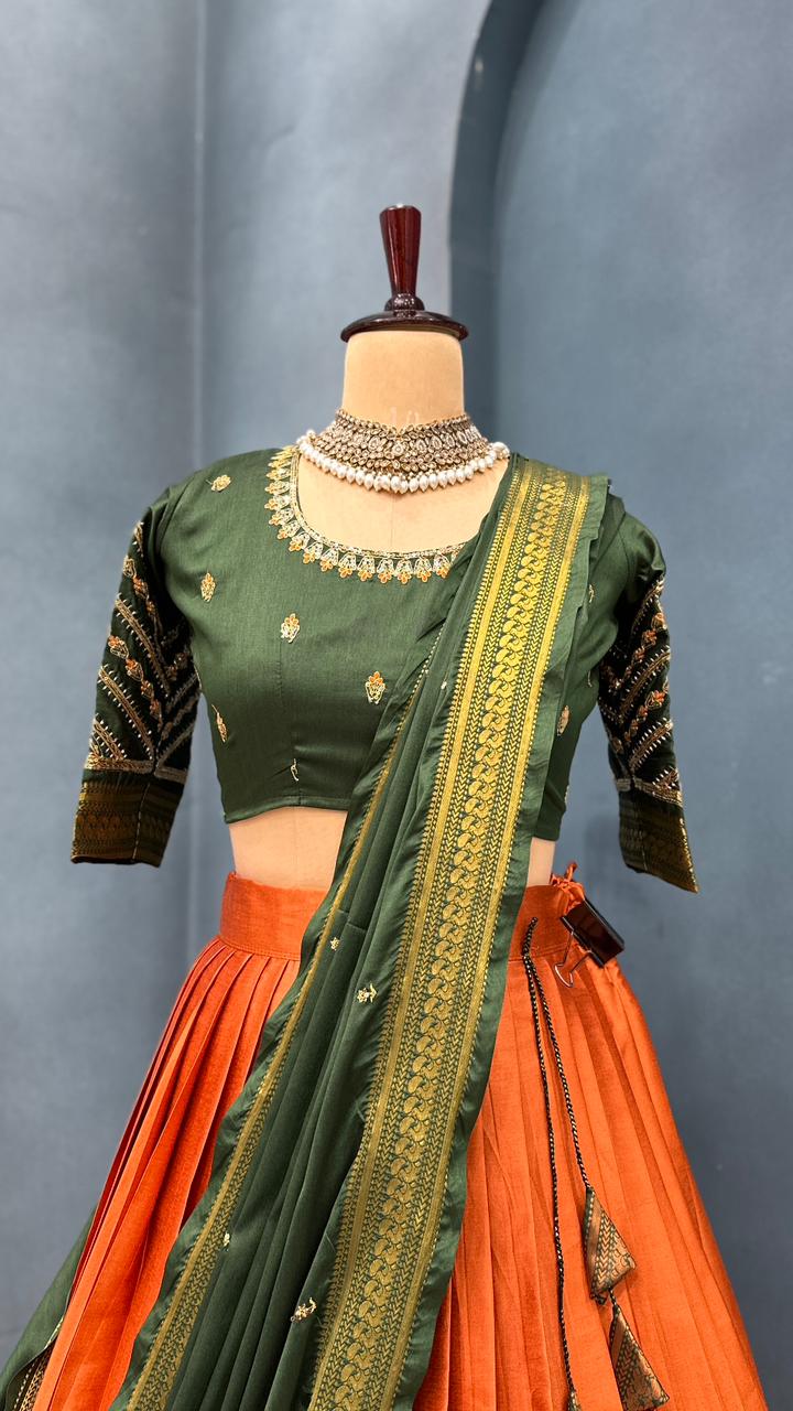 Fully stiched Halfsaree