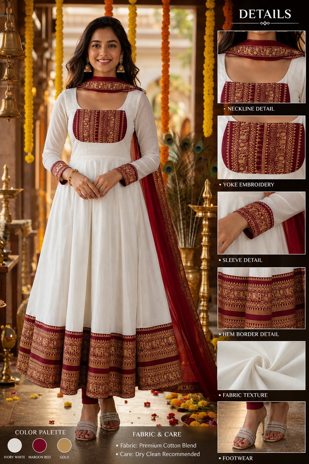 Anarkali with duppatta