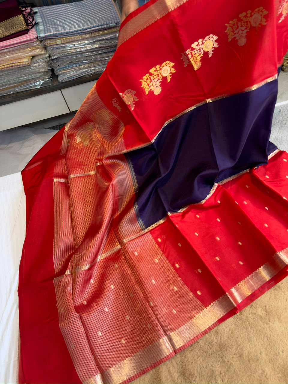 Banarasi rawww mango saree