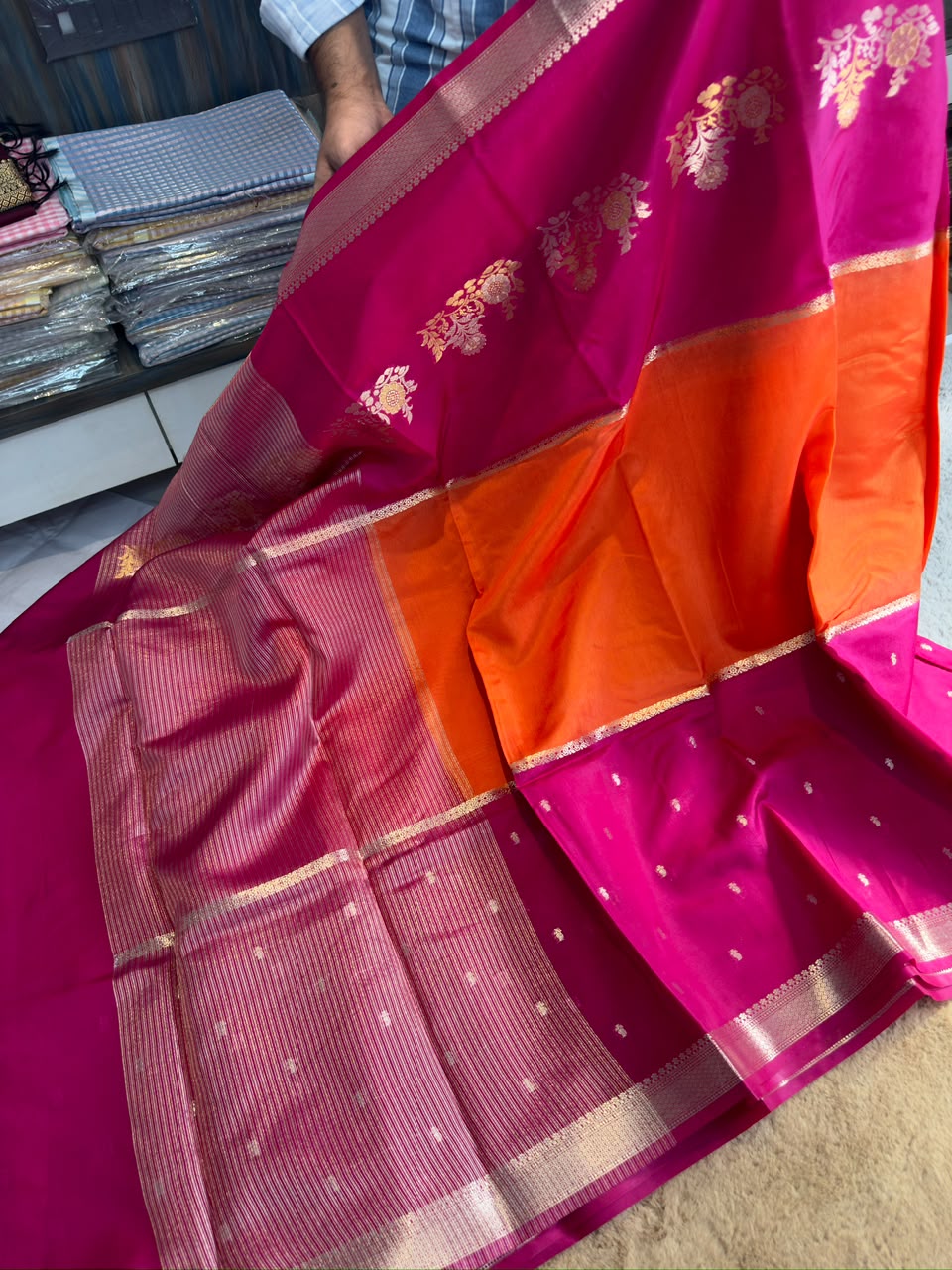 Banarasi rawww mango saree