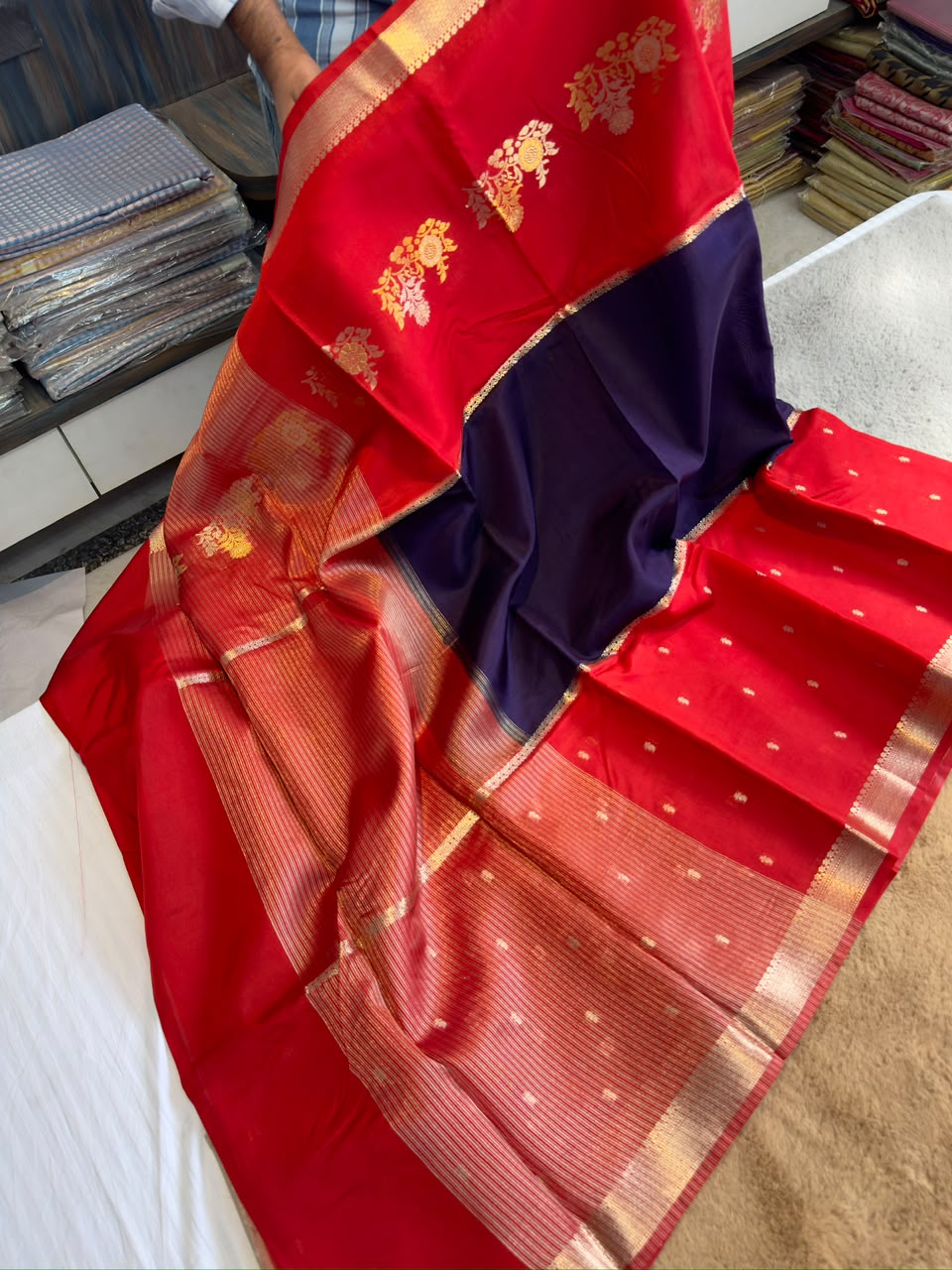 Banarasi rawww mango saree