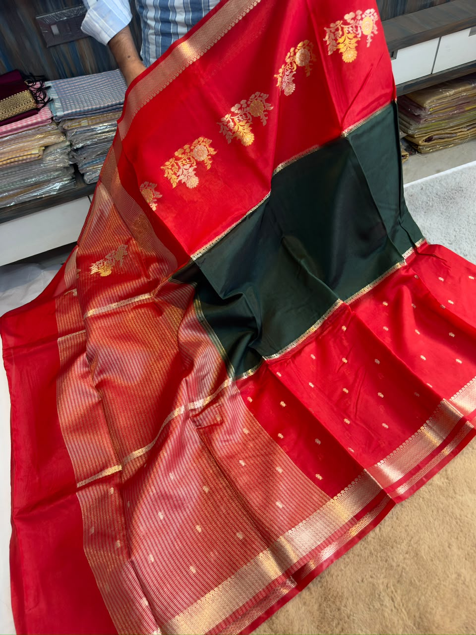 Banarasi rawww mango saree