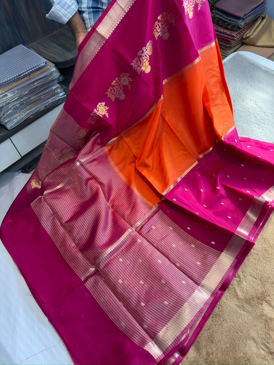 Banarasi rawww mango saree