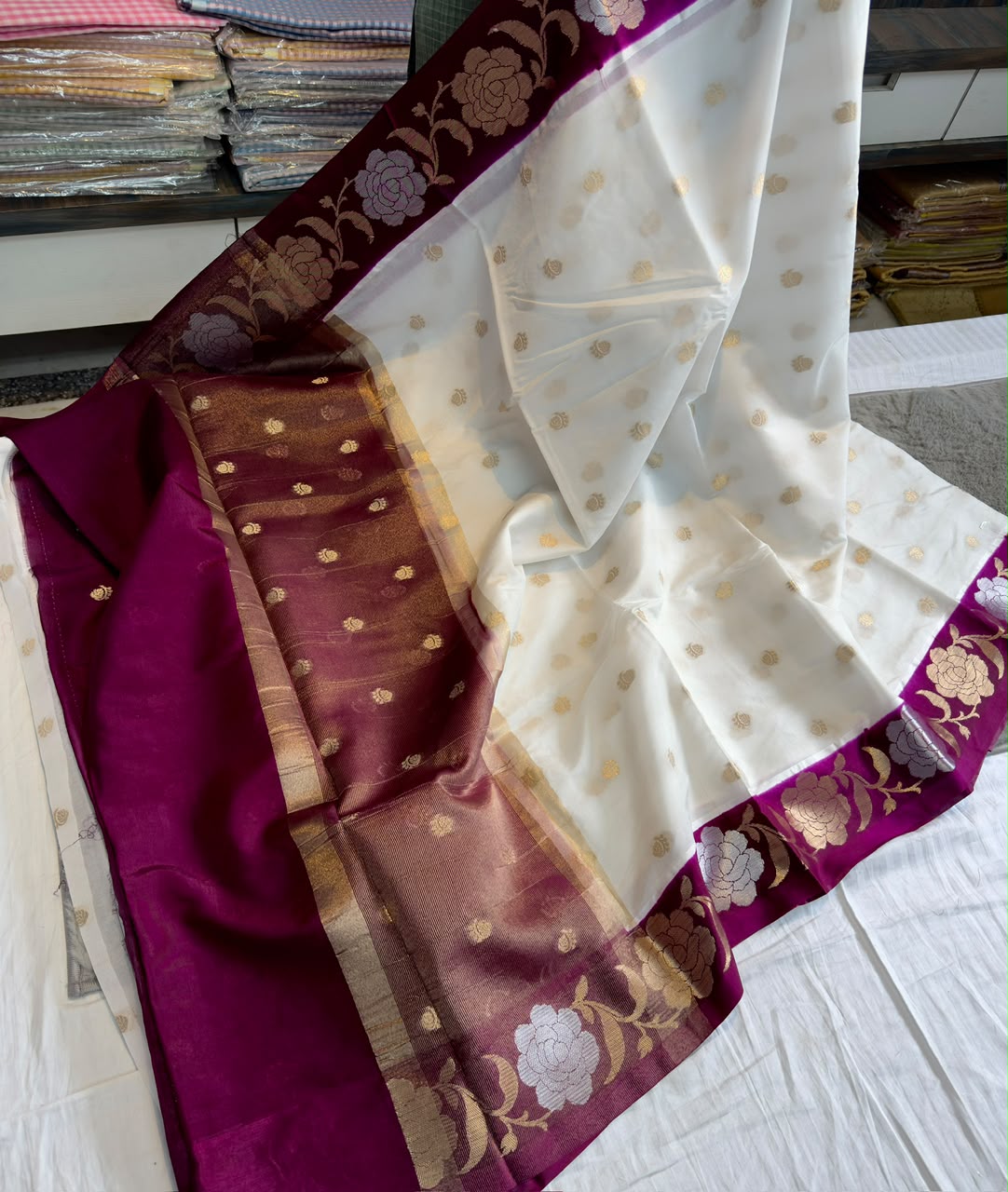 Banaras dupion saree