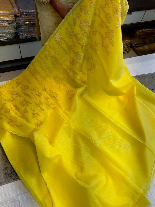 Applique work saree