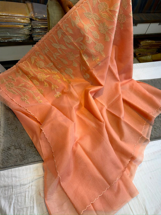Applique work saree
