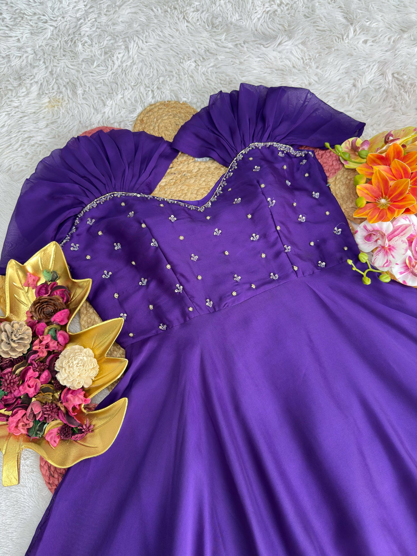 Maggam work gown