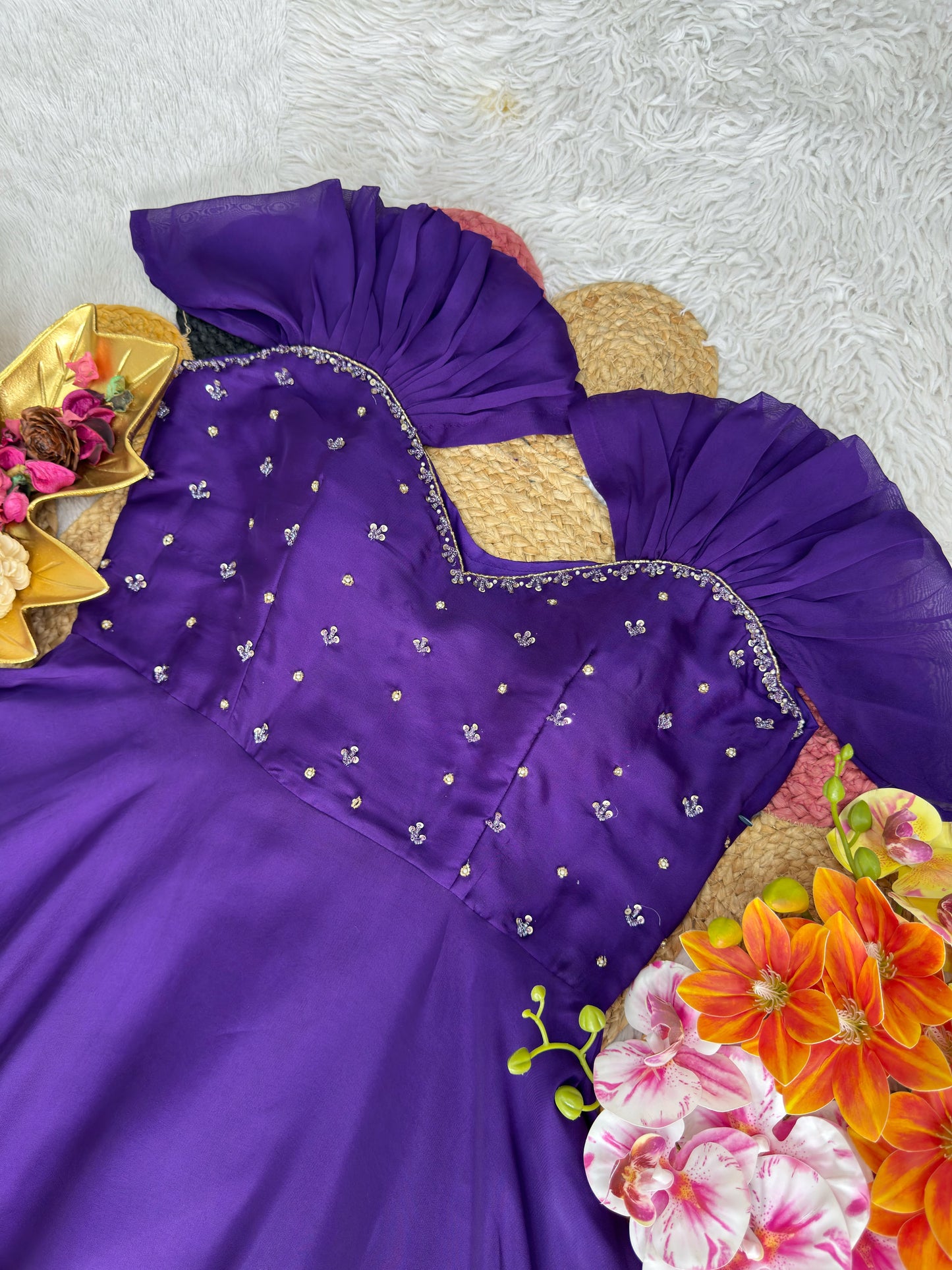Maggam work gown