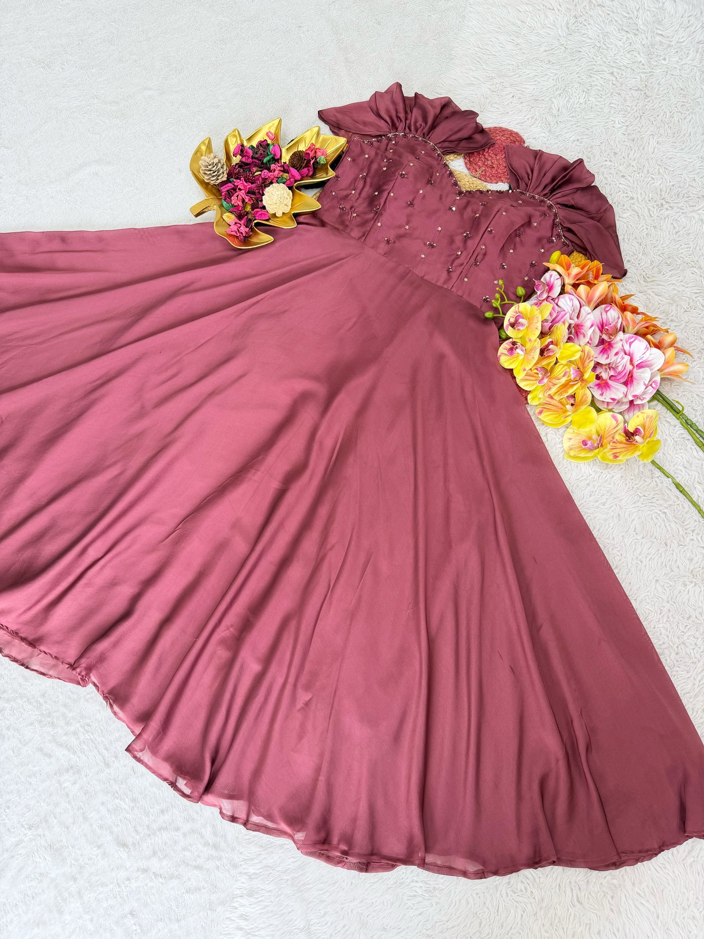 Maggam work gown