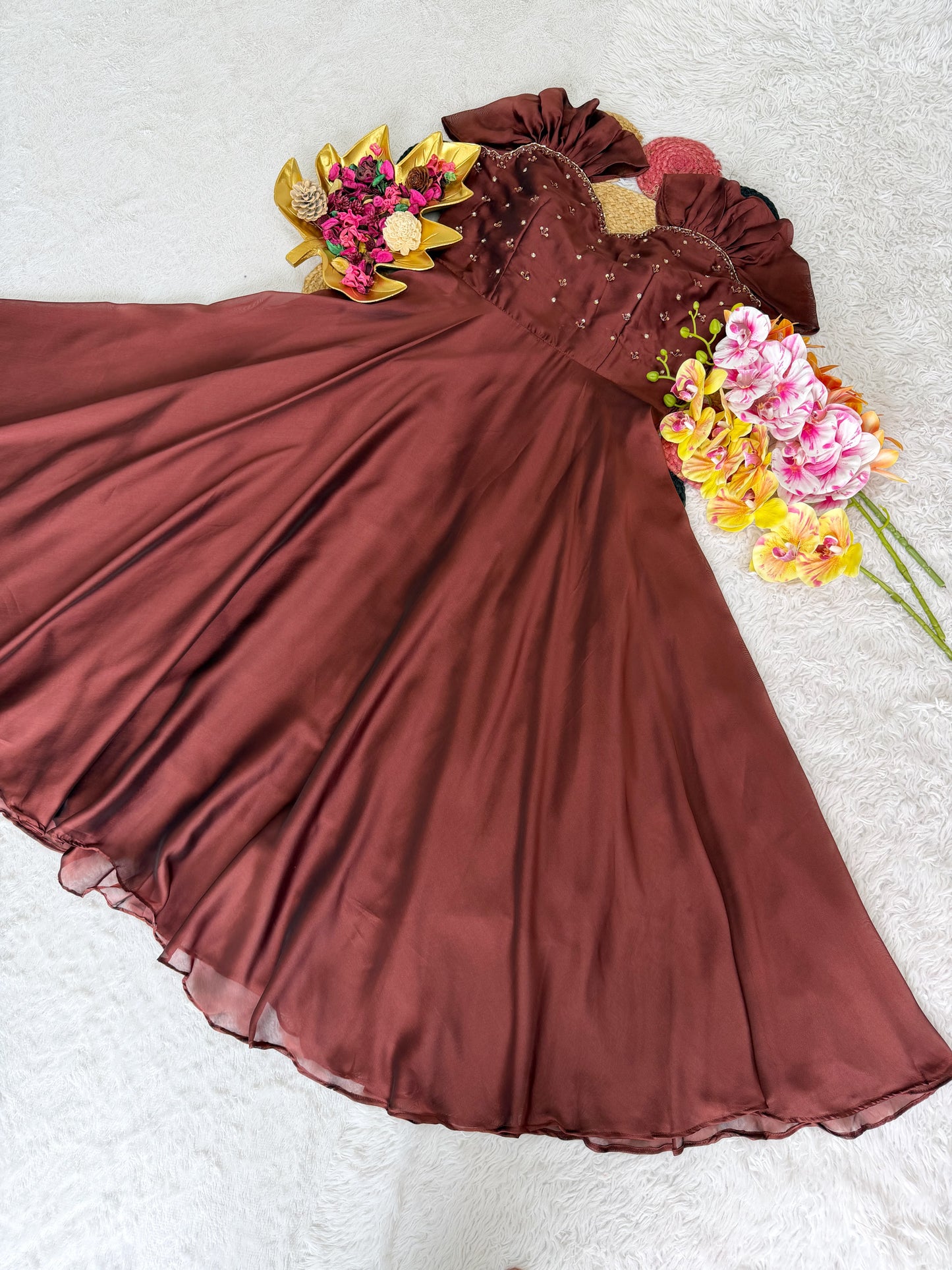 Maggam work gown