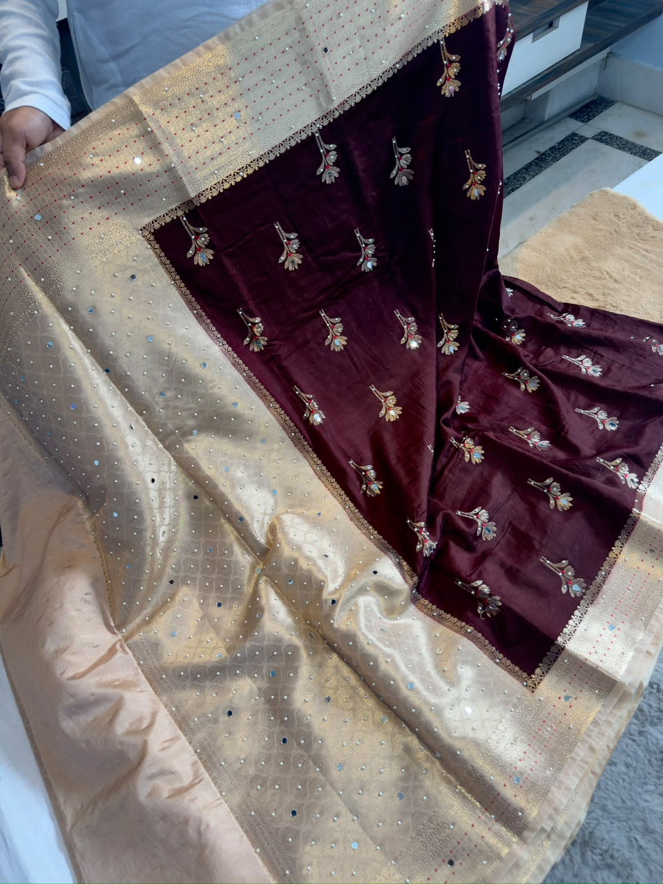 Banarasi viscose saree